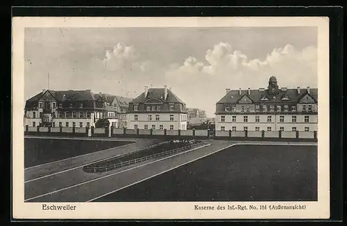 AK Eschweiler, Kaserne des Inf.-Rgt. No. 161