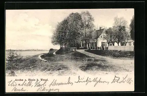 AK Wesel, Gasthaus Arche am Rhein
