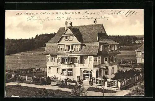 AK Königsfeld /Baden, Hotel Villa Waldesruh