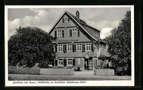 AK Schöllhütte, Gasthaus z. Krone