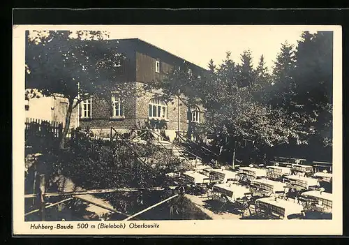 AK Beiersdorf /Oberlausitz, Gasthaus Huhbergbaude