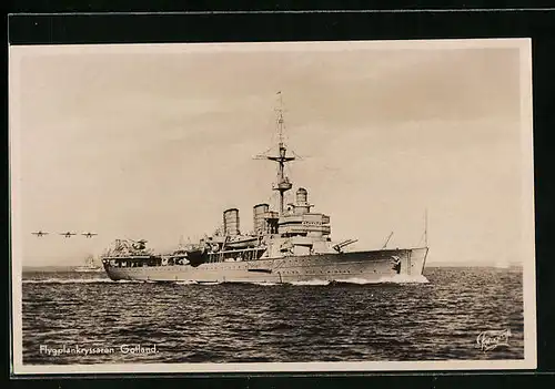AK Flygplankryssaren Gotland, schwedischer Flugzeugträger