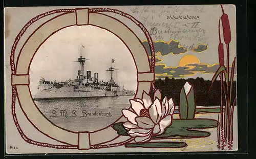 AK SMS Brandenburg, Kriegsschiff