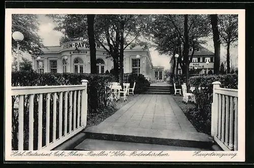 AK Köln-Rodenkirchen, Hotel-Restaurant Rhein-Pavillon Werther