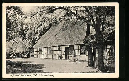 AK Halsmühlen b. Verden, Cafe u. Restaurant Köpke am Thingplatz