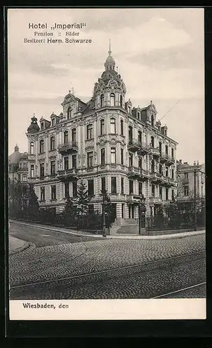 AK Wiesbaden, Hotel Imperial von H. Schwarze