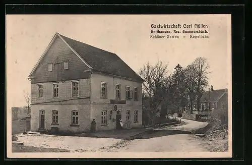 AK Kotthausen bei Gummersbach, Gastwirtschaft Carl Müller