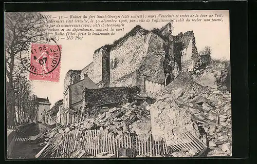 AK Chinon, Ruines du fort Saint-Georges