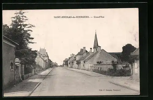 AK Saint-Nicolas-de-Bourgueil, Grand Rue