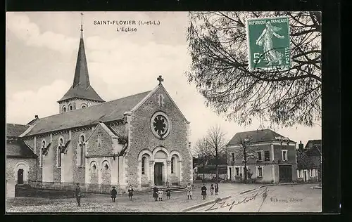 AK Saint-Flovier, L`Eglise
