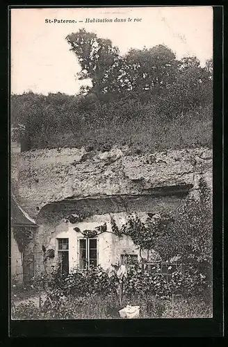 AK St-Paterne, Habitation dans le roc