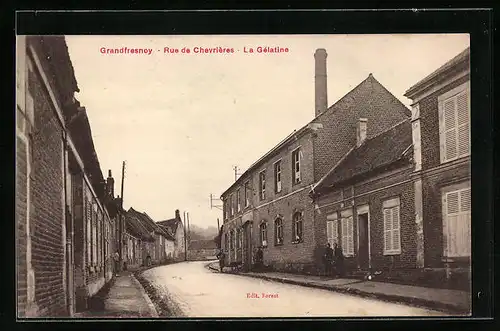 AK Grandfresnoy, Rue de Chevrières, La Gélatine