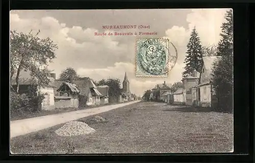 AK Mureaumont, Route de Beauvais à Formerie