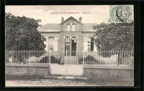 AK Canny-sur-Thérain, Mairie