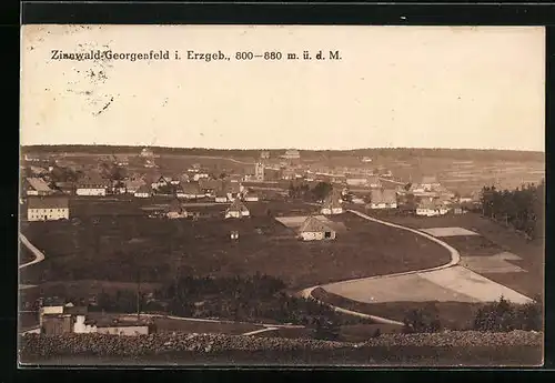 AK Zinnwald-Georgenfeld i. Erzgeb., Teilansicht