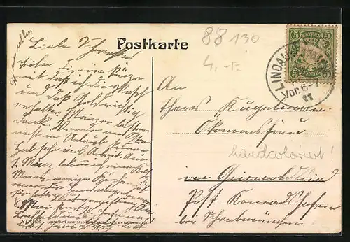 AK Lindau i. B., Diebsturm und Peterskirche