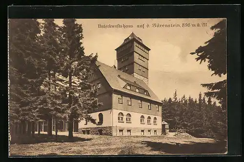 AK Bärenstein, Unterkunftshaus auf dem Bärenstein