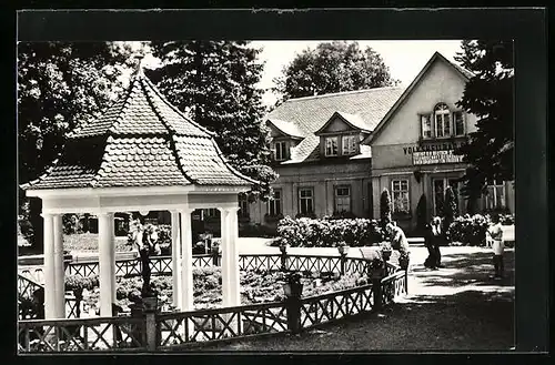 AK Bad Berka, Kurmittelhaus und Goethebrunnen