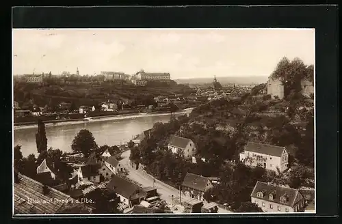 AK Pirna a. d. Elbe, Blick auf den Ort