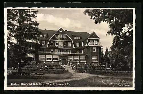 AK Ilmenau i. Th., Kurhaus Berghotel Gabelbach