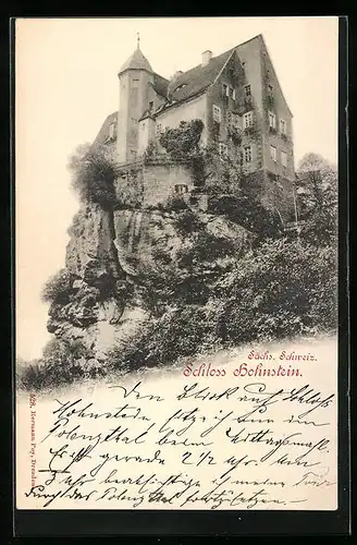 AK Hohnstein /Sächs. Schweiz, Schloss Hohnstein