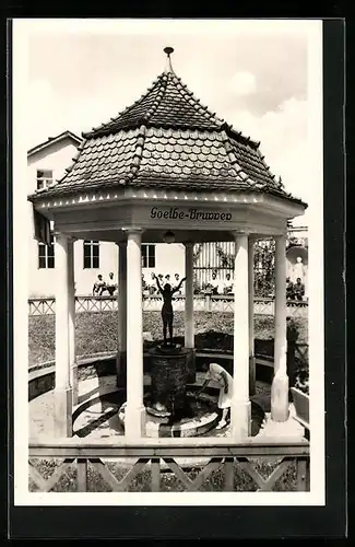 AK Bad Berka, Goethebrunnen