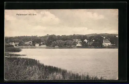 AK Petersdorf, Gesamtansicht mit See