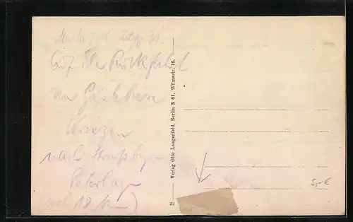 AK Prötzel, Waldpartie mit Rehen