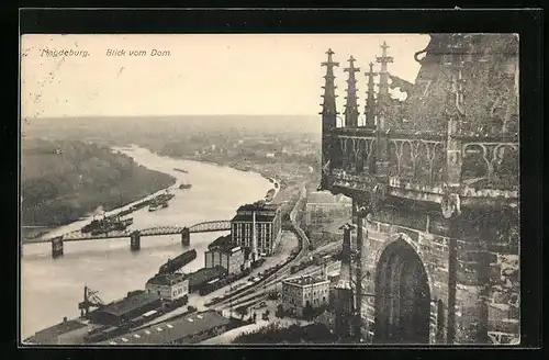 AK Magdeburg, Blick vom Dom