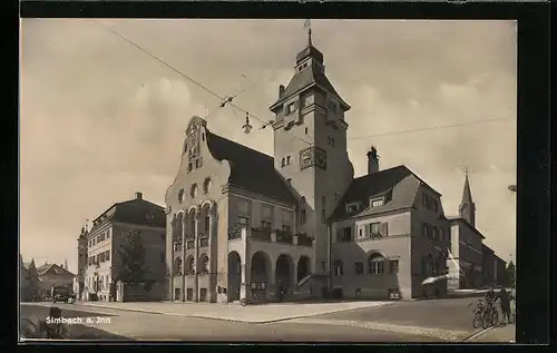 AK Simbach a. Inn, Partie am Rathaus