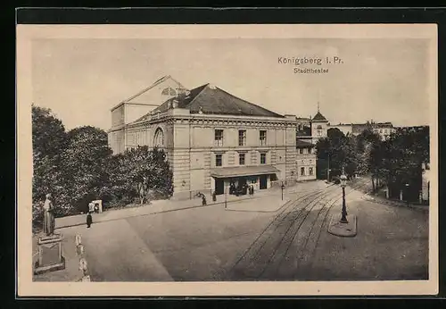 AK Königsberg i. Pr., Stadttheater
