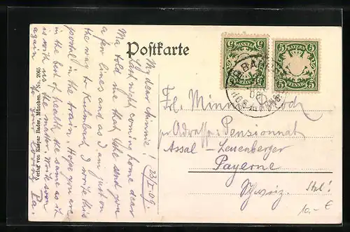 AK Wirsberg, Teilansicht mit Strassenpartie und Kirche