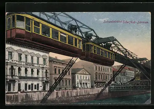 AK Elberfeld, Schwebebahn Elberfeld-Barmen