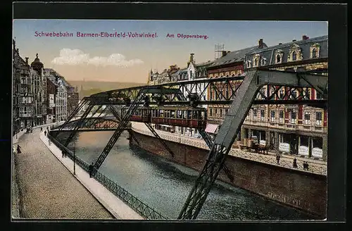 AK Elberfeld, Schwebebahn Barmen-Elberfeld-Vohwinkel, Am Döppersberg