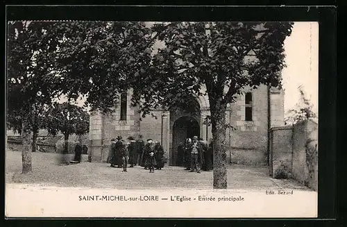 AK Saint-Michel-sur-Loire, L`Eglise, Entrée principale