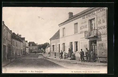 AK Dolus, Rue Principale, Strassenpartie