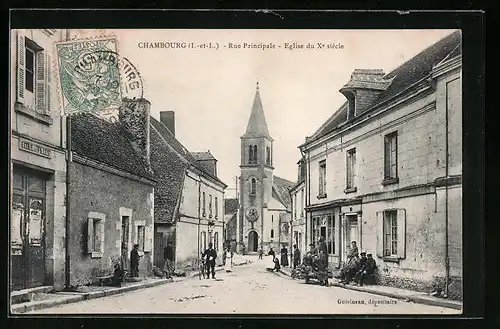 AK Chambourg, Rue Principale, Eglise du Xe siècle