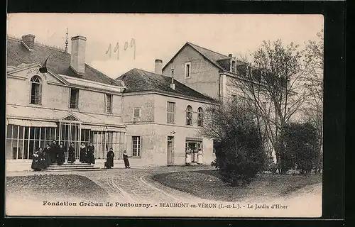 AK Beaumont-en-Véron, Fondation Gréban de Pontourny, Le Jardin d`Hiver