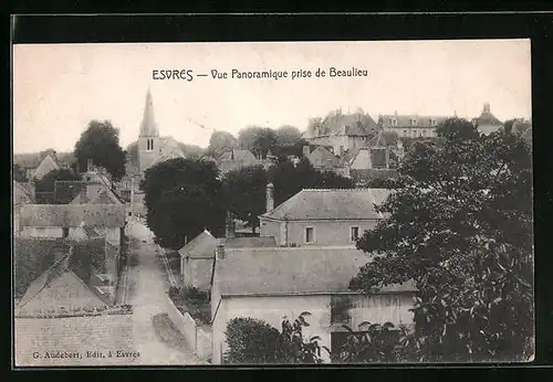 AK Esvres, Vue Panoramique prise de Beaulieu