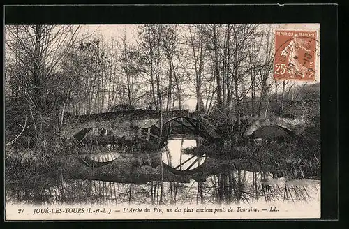 AK Joué-Les-Tours, L`Arche du Pin, un des plus anciens ponts de Touraine
