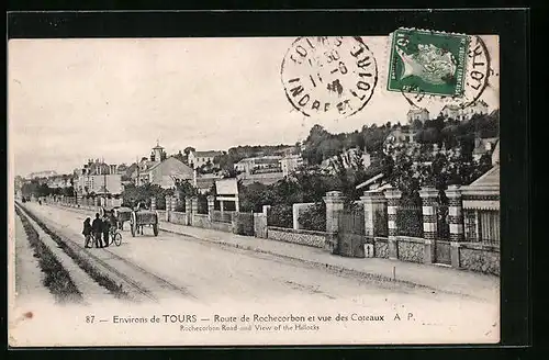 AK Tours, Route de Rochecorbon et vue des Coteaux