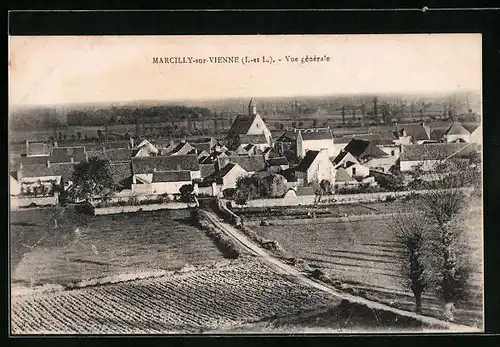 AK Marcilly-sur-Vienne, Vue générale