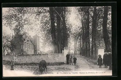 AK Plessis-les-Tours, Restes du Château de Louis XI