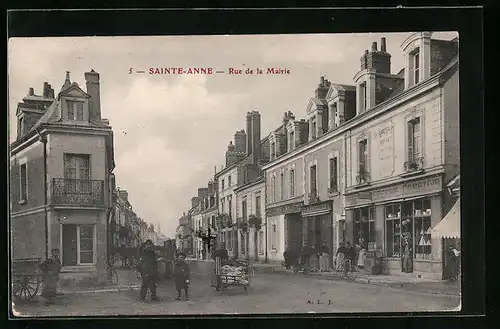 AK Sainte-Anne, Rue de la Mairie, Strassenpartie