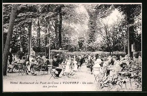 AK Vouvray, Hôtel Restaurant du Pont-de-Cisse, Un coin des jardins