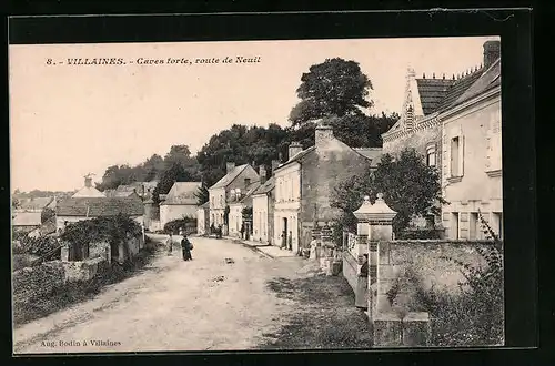 AK Villaines, Caves forte, Route de Neuil