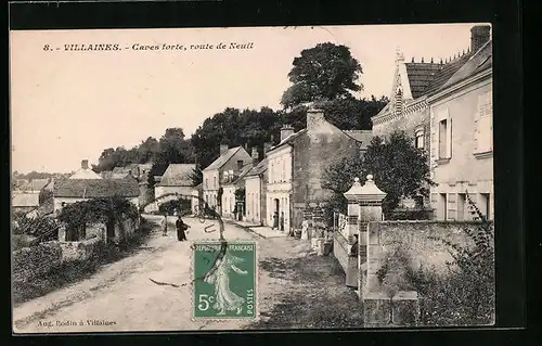 AK Villaines, Caves forte, Route de Neuil