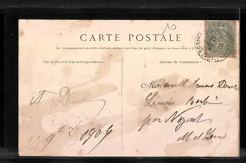 AK Bourgueil, Rue Basse, Strassenpartie