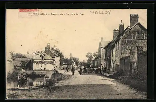 AK Halloy, L`Abreuvoir, Un coin du Pays