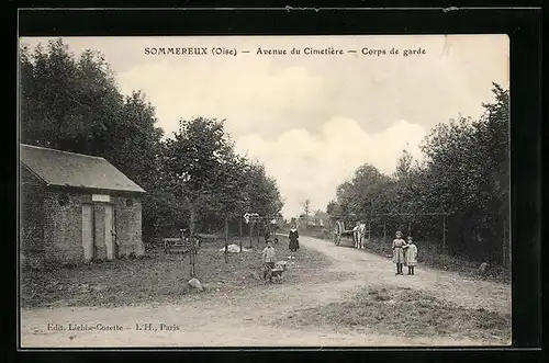 AK Sommereux, Avenue du Cimetiere, Corps de garde